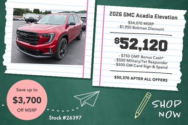 2026 GMC Acadia Elevation