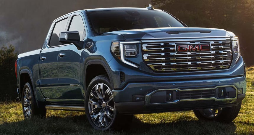 Blue GMC Pickup Truck